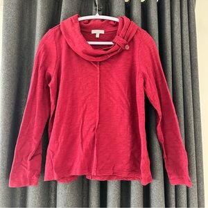 Habitat Red Cowl Neck Top with Button Detail Small